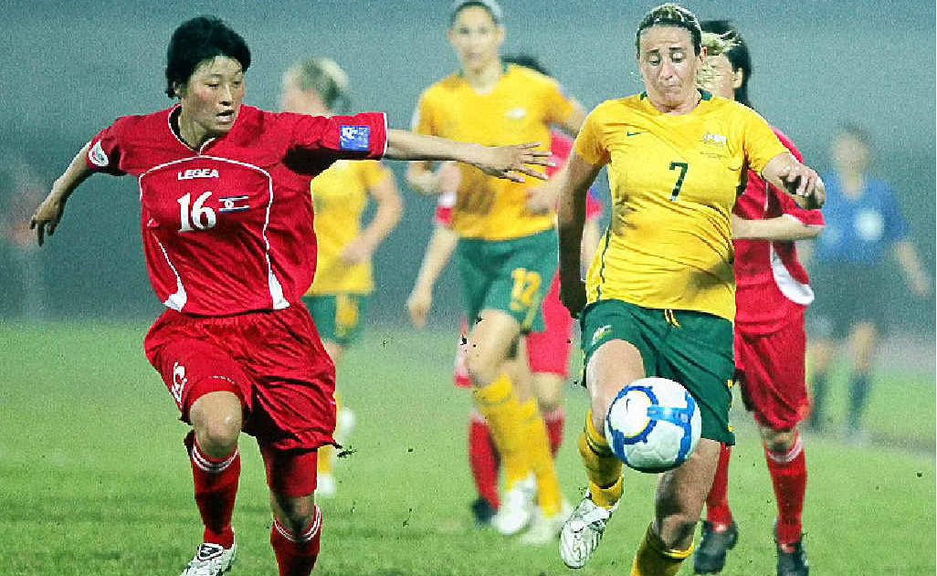 NATIONAL TEAM: Australia’s Heather Ann Garriock in action for the Matildas. NATIONAL TEAM: Australia’s Heather Ann Garriock in action for the Matildas.